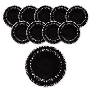 동대문단추왕 점에폭 단추 18mm, 니켈블랙, 10개