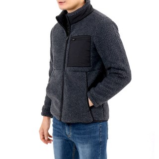 Bears 羊羔毛高領拉鍊夾克 KDHF705