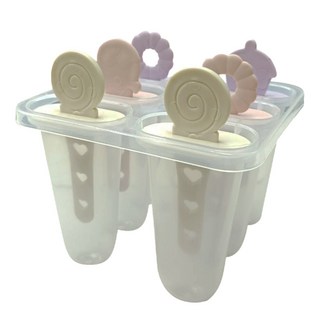 TRIARROW 三箭牌 甜心冰棒模 HP-885 6支, 1套, 透明色 + 黃色 + 粉色 + 紫色