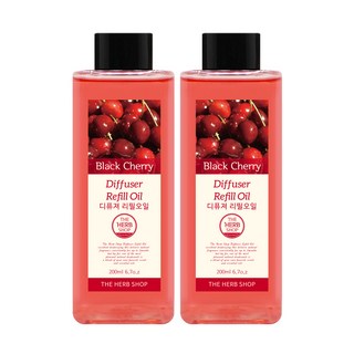 THE HERB SHOP 擴香補充瓶 黑櫻桃, 200ml, 2瓶