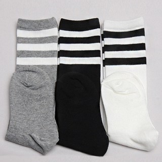 wesocks&papamom 童款線條印花及膝長襪 3雙入