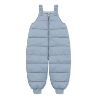 Golden Rabbit 兒童方格紋鋪棉吊帶褲