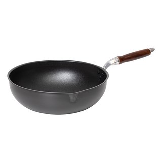 QUEEN SENSE 韓國產硬質塗層中式炒鍋, 1個, 36cm