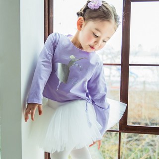 pied a 'terre 女童夢想芭蕾伶娜長袖T恤 PAB-4509