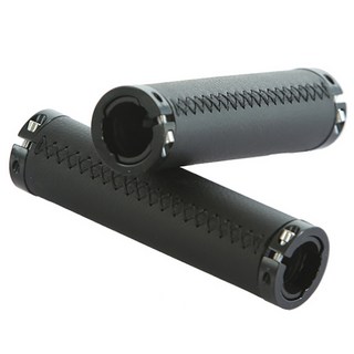 애몰라이트 자전거 바엔드 핸들 그립 7 좌우세트 일자, 블랙, 1세트