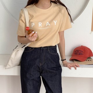 女款 Ciant Pray 印花短袖T恤 cpt11751k31