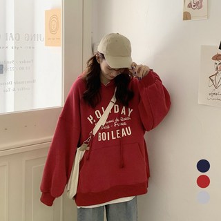 Elsso 寬鬆休閒長袖連帽T恤