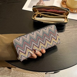 Mother Btti 女性用波西米亞風拉鍊休閒長夾 MH226