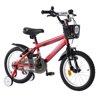 YELLOWCORN 兒童用 Deck Plus 輔助輪自行車 45.7公分, 126cm, 1個, 紅色