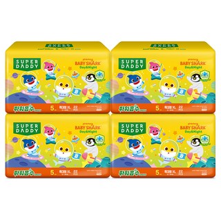 슈퍼대디 아기상어 파워흡수 팬티형 기저귀, 특대형(XL), 88매