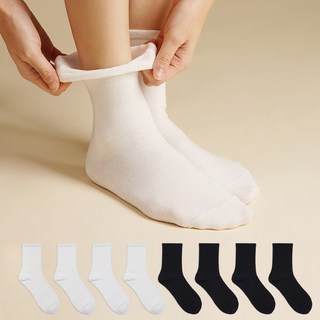 智人 女款無勒痕無壓力舒適襪 8雙組