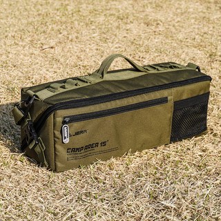 제라 다용도 900D 옥스포드 팩 텐트 타프 캠핑공구 가방, 카키, 1개