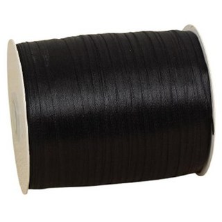 Second Best 大容量細繩包裝緞帶 500m, 黑色, 1個