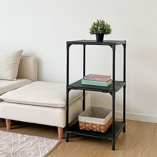 Living Happy Bank 基本款層架, 黑色, 3層