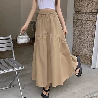 andstyle 女性抓皺開衩鬆緊帶長裙 262464