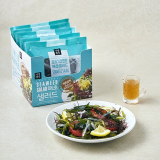 요리가 간편한 해초샐러드 10g x 5p + 소스 30g x 5p 세트, 해초샐러드 50g, 1세트