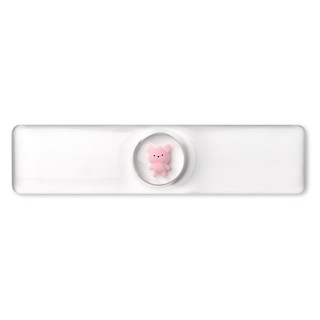 쿠슝 꾹꾹이 키보드 손목 받침대 M WRCSCP-02, 핑크 곰, 1개