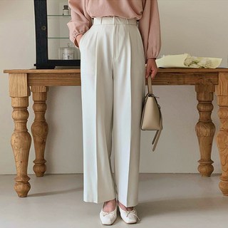 TWEE 女款經典細褶寬版西裝褲 tsl0298