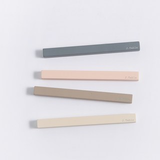 J Table 甜美長型金屬筷匙架組, 灰色, 粉紅色, 米色, 棕色, 1套