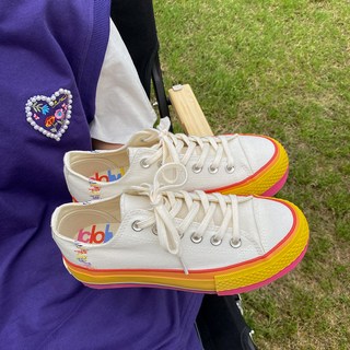 休閒彩虹帆布鞋 GH10_RD_493