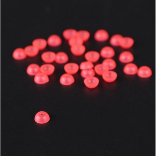 반달 구슬 채비소품 L, 레드, 30개