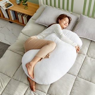 livmom 麻糬Q彈抱枕, 白色