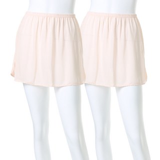 Carrylucy 人造絲半身襯裙 2件組