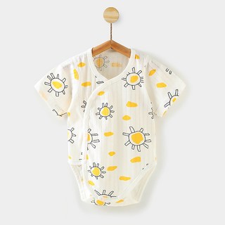 베베니즈 유아용 통기성 패턴메쉬 풀스냅 반팔 바디수트