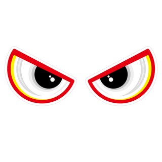 Mungkiwoldeu 保持安全距離 大型彩色反光貼紙 集中注意力001, 1套, 混合顏色