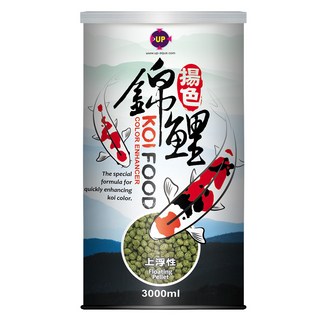 UP AQUA 雅柏 揚色錦鯉飼料 中粒 E-641-M, 1個, 3L