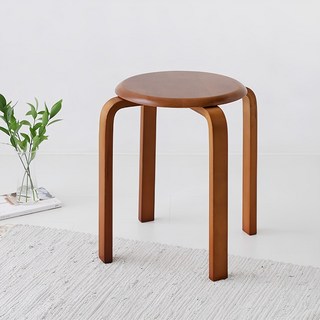 MARKET B 圓凳 44, 棕色的, 1個