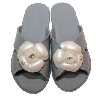 新宇 EVA 花朵室內拖鞋, 1組, 灰色