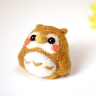 ARTJOY 羊毛氈動物娃娃DIY組, 1組, 貓頭鷹款