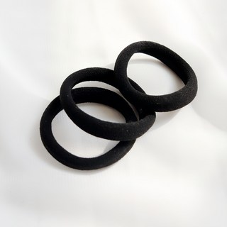 Dalkomnori 無接縫素色髮圈 50入 黑色