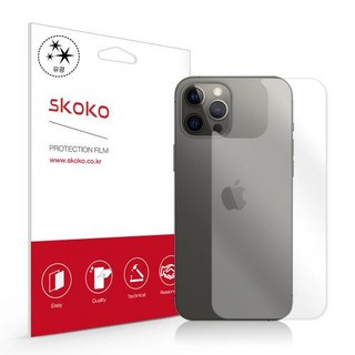 SKOKO 亮面手機背板保護膜 2入組, 1套
