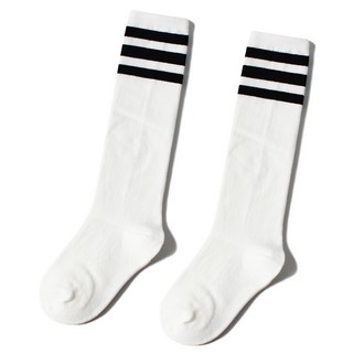 NO DESIGN 兒童H型三線基本及膝襪2雙