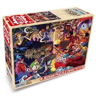 ONE PIECE 海賊王 四皇凱多 VS 五皇魯夫 拼圖, 2014件, 混合色