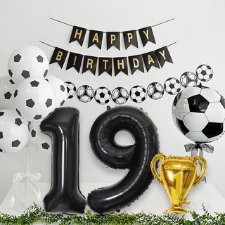 足球獎盃派對組, 黑色 19, 1套
