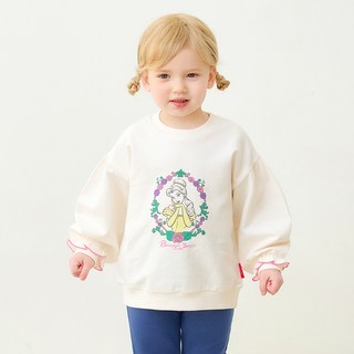 mollimelli 女童款迪士尼美女與野獸貝兒大學T