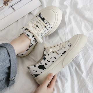 獨特斑點圖案帆布休閒鞋 JNH013