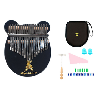 TUCO.B 水晶卡林巴琴 熊熊造型 黑色, 單一商品, 1個