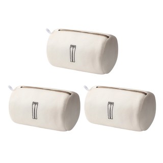 小麥購物 厚款洗衣袋 筒形 G155 20 x 30cm 38g, 米色, 3個