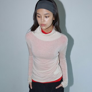 MICHIKOLONDON 女用羊毛天絲高領上衣