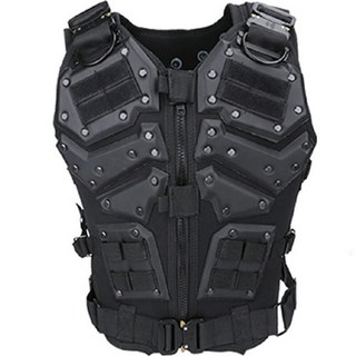 World 多功能軍事戰術背心 25-AA224, 黑色, 1個