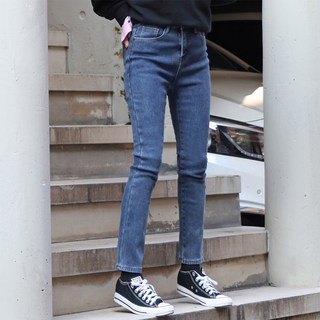 韓國 arua 女款Q彈彈力緊身刷毛牛仔褲 9005