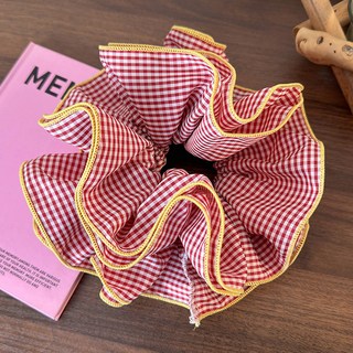 Dotif 女用格紋大腸髮圈 22 x 22公分 2入