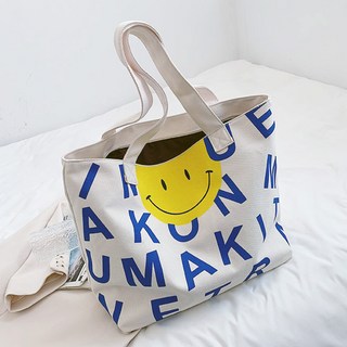 ROJI 邊緣微笑帆布環保包