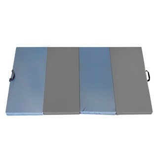 FDW 4層兒童摺疊墊, 牛仔藍灰