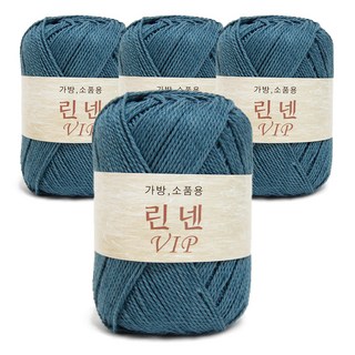 SEVY VIP亞麻針織線 4入, 16綠松石, 4捆