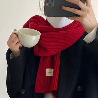 G&Y 日常素色針織圍巾